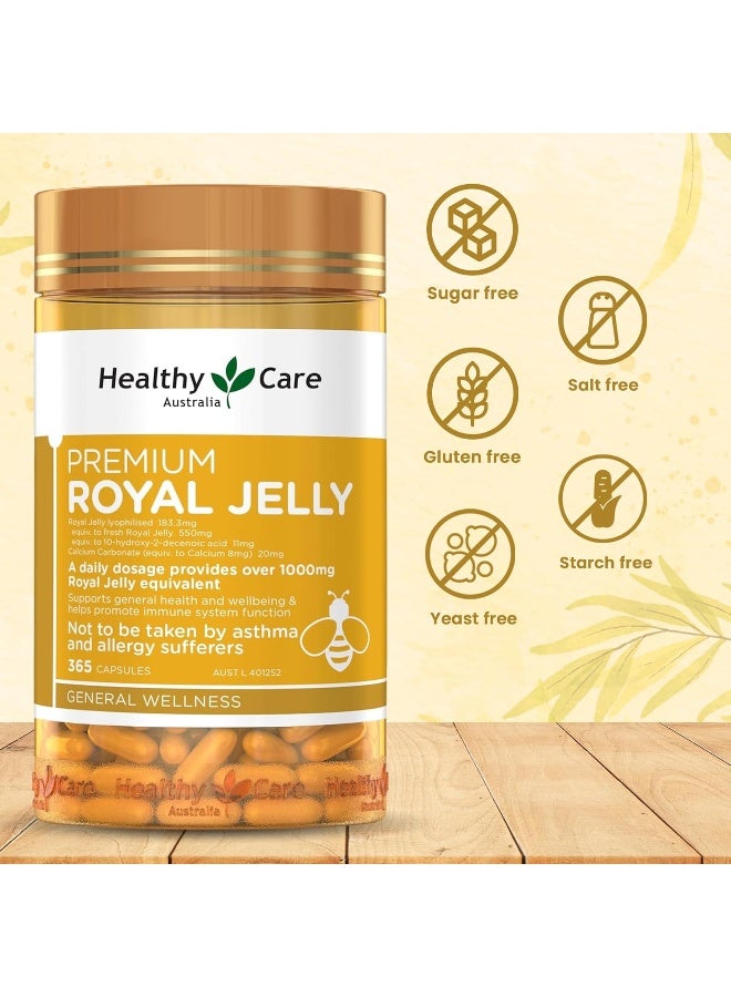 Healthy Care Royal Jelly 1000 365 Capsules Supplements Made in Australia - Image 3